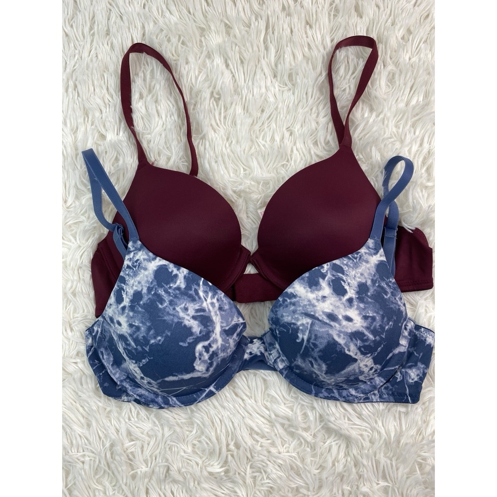 Victoria's Secret Lot of 2 Women's 34A Wear Everywhere Lightly Lined T-Shirt Bra